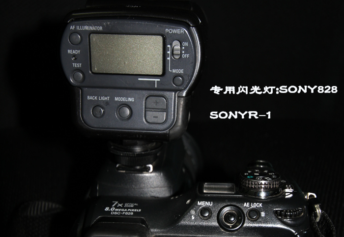 [原创]出售SONY828相机附原配HVL-F32X闪光灯